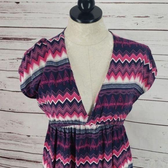 Hang TenâChevronâ Pink/Purple SwimsuitâCover up - Picture 3 of 5